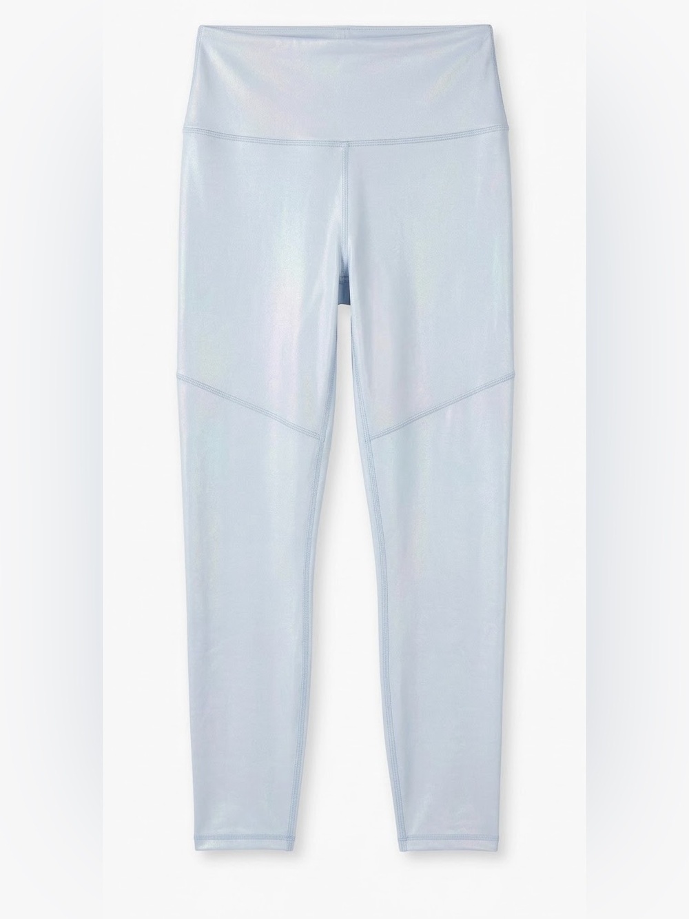 Fabletics PureLuxe High-Waisted Shiny Iridescent 24” inseam Leggings - Size L